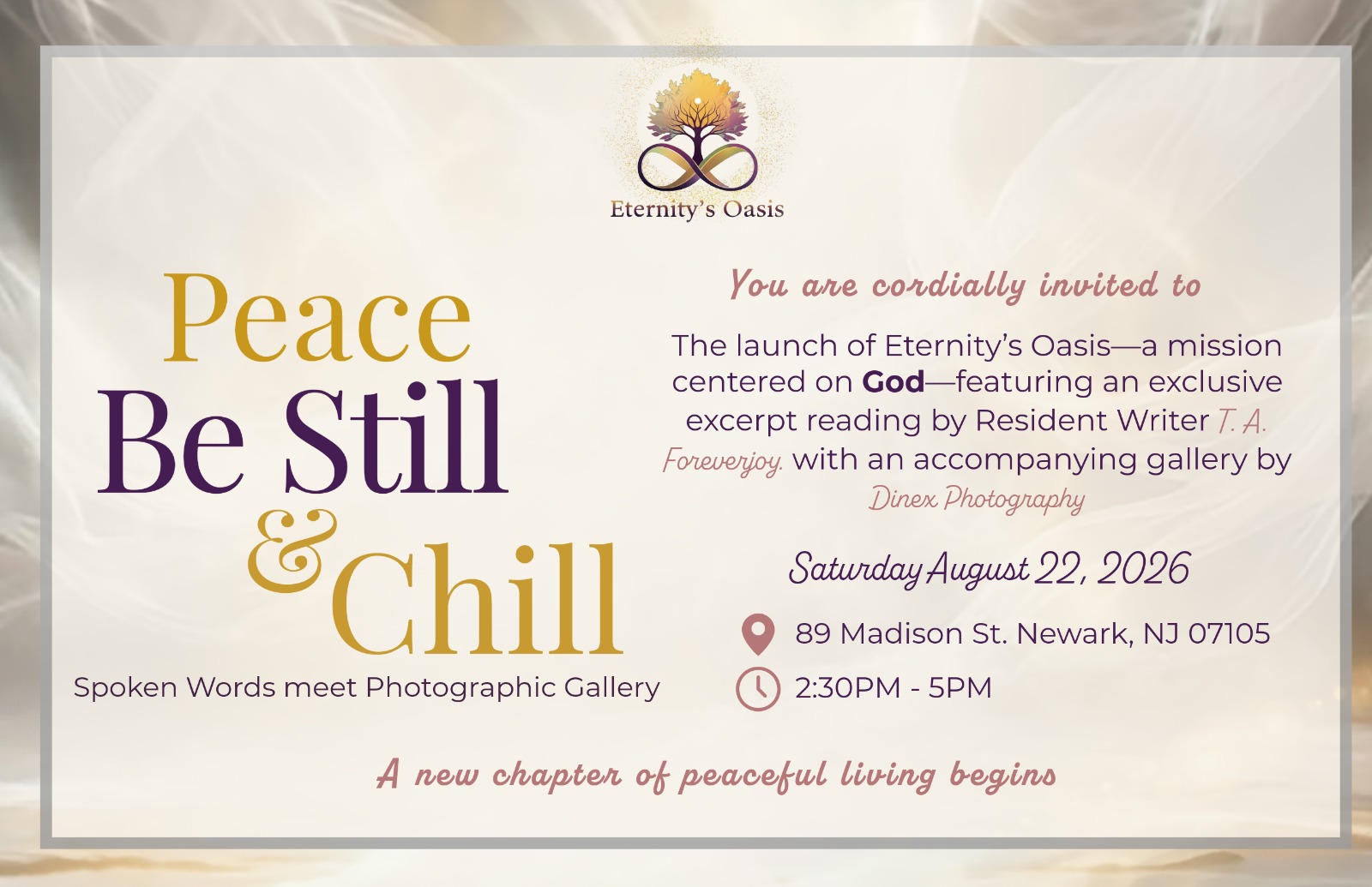 Peace Be Still & Chill flyer